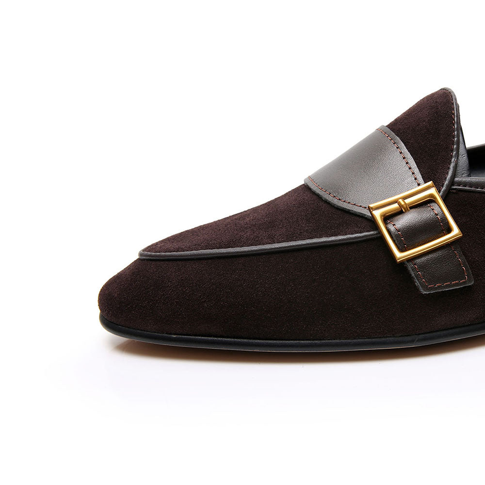 Belgian Leather British Style Slip-On Lazy Casual Loafers