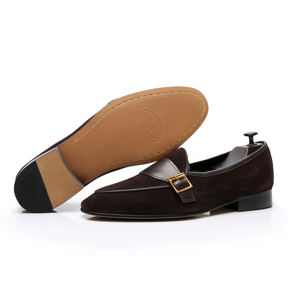 Belgian Leather British Style Slip-On Lazy Casual Loafers
