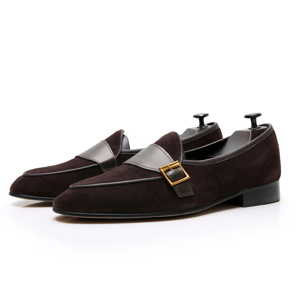 Belgian Leather British Style Slip-On Lazy Casual Loafers